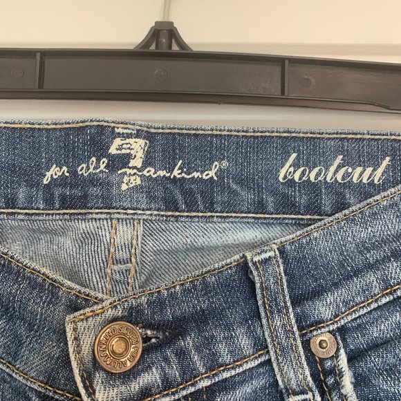 7 for all Mankind women's denim bootcut jeans size 29 - Picture 4 of 7